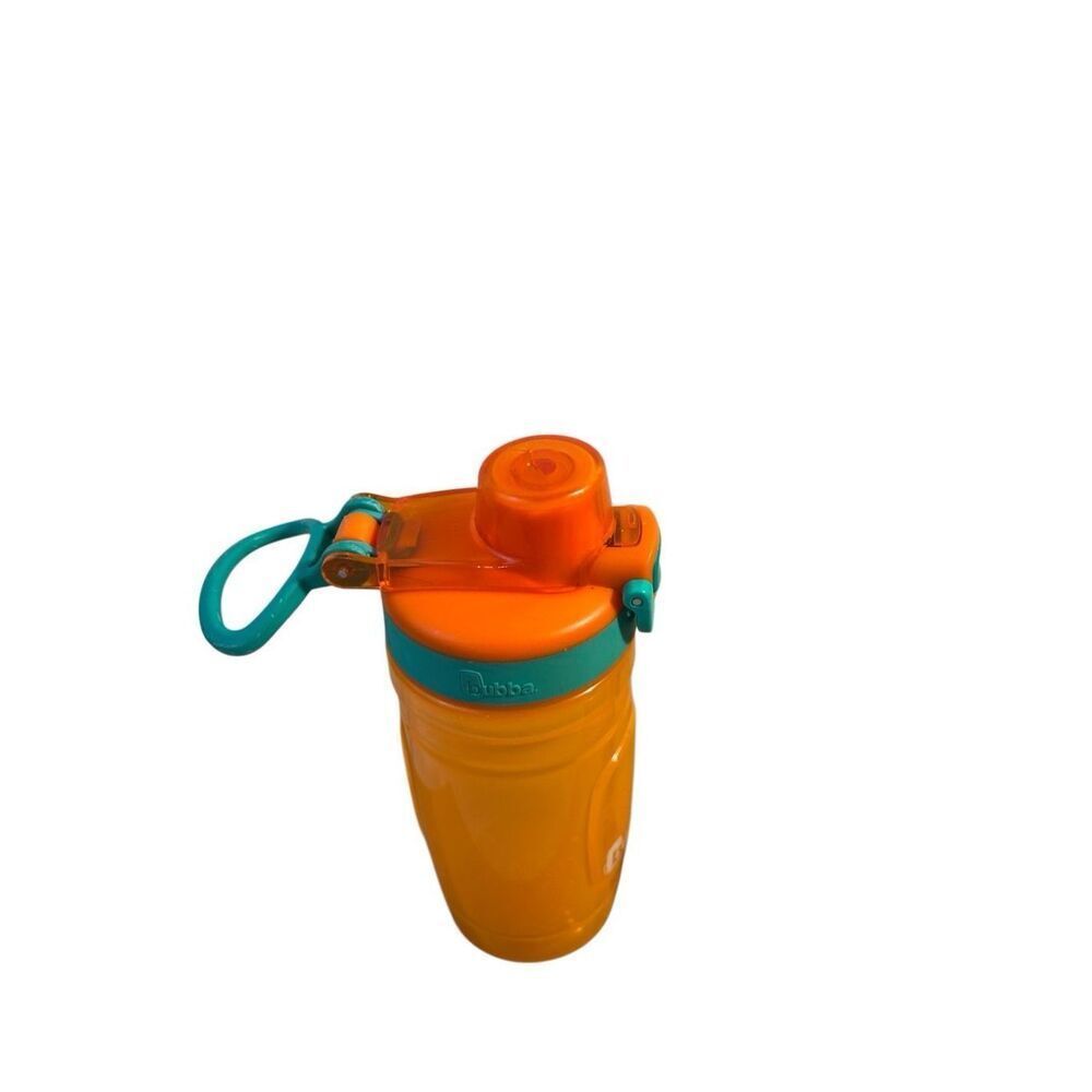 Bubba kids orange flip top cup‎ (storm) finger hook